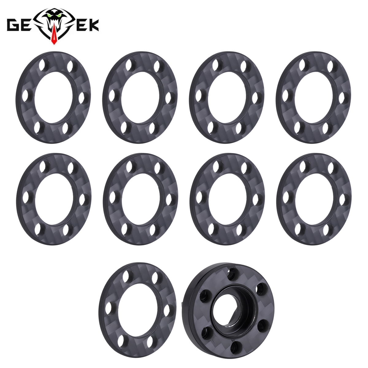 Wheel Hex Adapter - อะแดปเตอร์ต่อขยายดุมล้อคาร์บอนไฟเบอร์ 4/8 ชิ้น ตัวเว้นระยะแบบออฟเซ็ต ความหนา 2