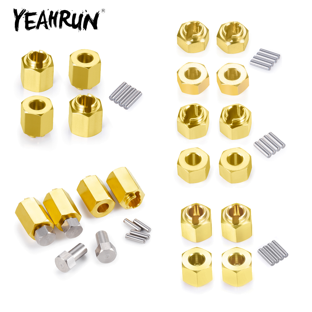 Wheel Hex Adapter - อะแดปเตอร์ต่อขยายดุมล้อทองเหลือง YEAHRUN ขนาด 4/5/6/7/10 มม. สำหรับรถบังคับวิทยุ