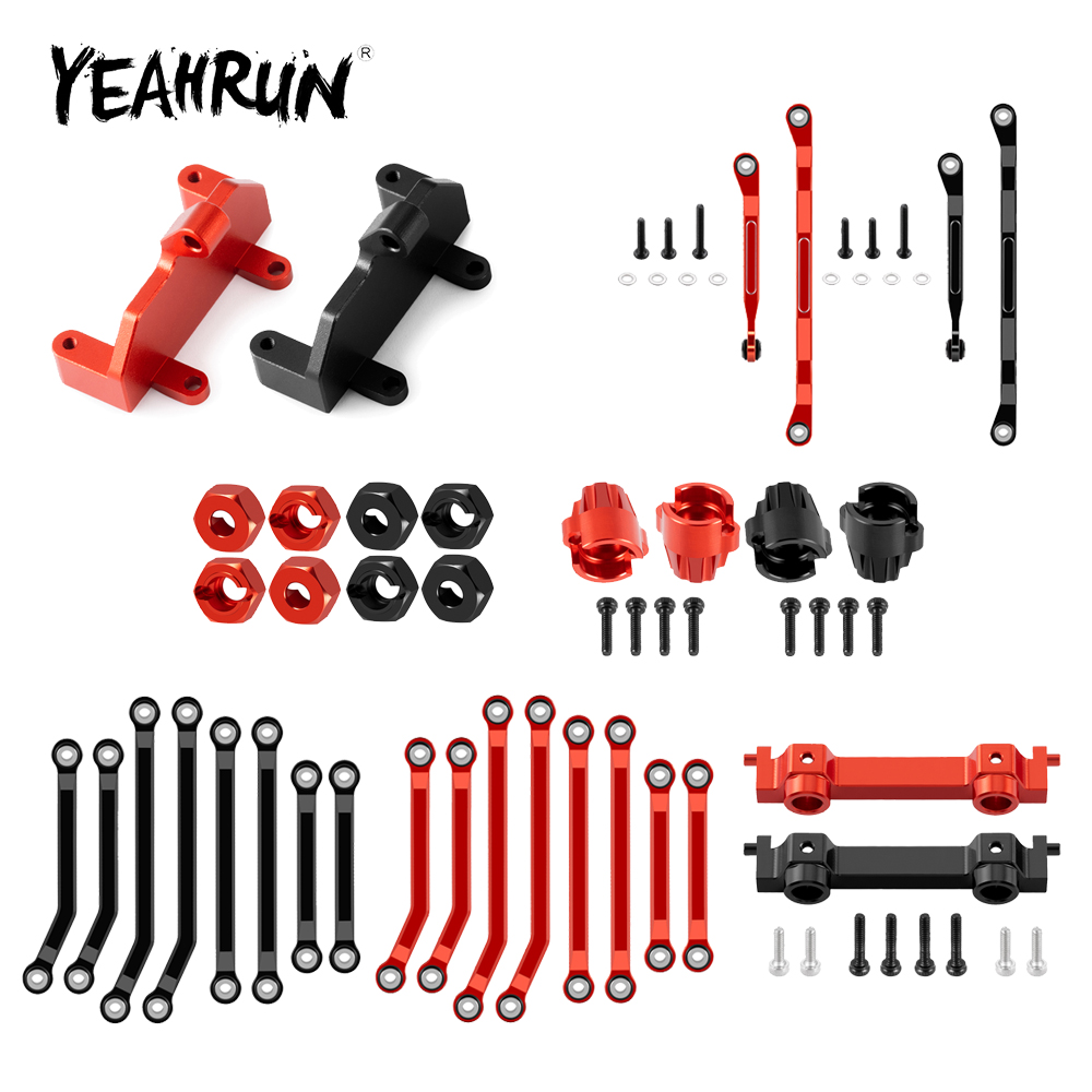 Wheel Hex Adapter - ชุดอะแดปเตอร์หกเหลี่ยม YEAHRUN พร้อมขายึดเซอร์โวหลัง ชุดเชื่อมต่อพวงมาลัย สำหรับรถ HPI