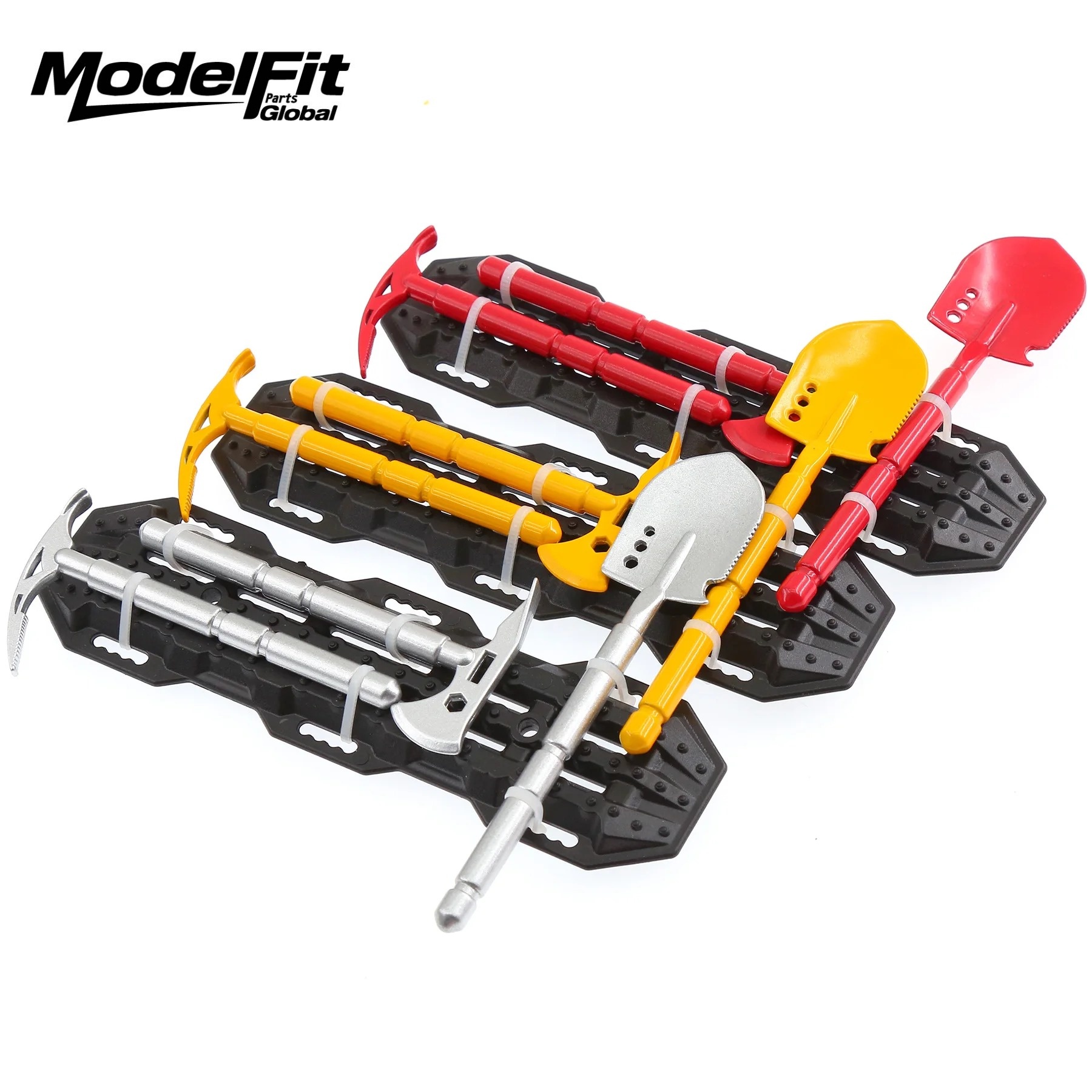 Rc Hobby Zone - ชุดอุปกรณ์ตกแต่งแบบจำลอง จอบ ขวาน จอบตีดิน พร้อมแผ่นกันลื่น สำหรับรถบังคับวิทยุขนาด