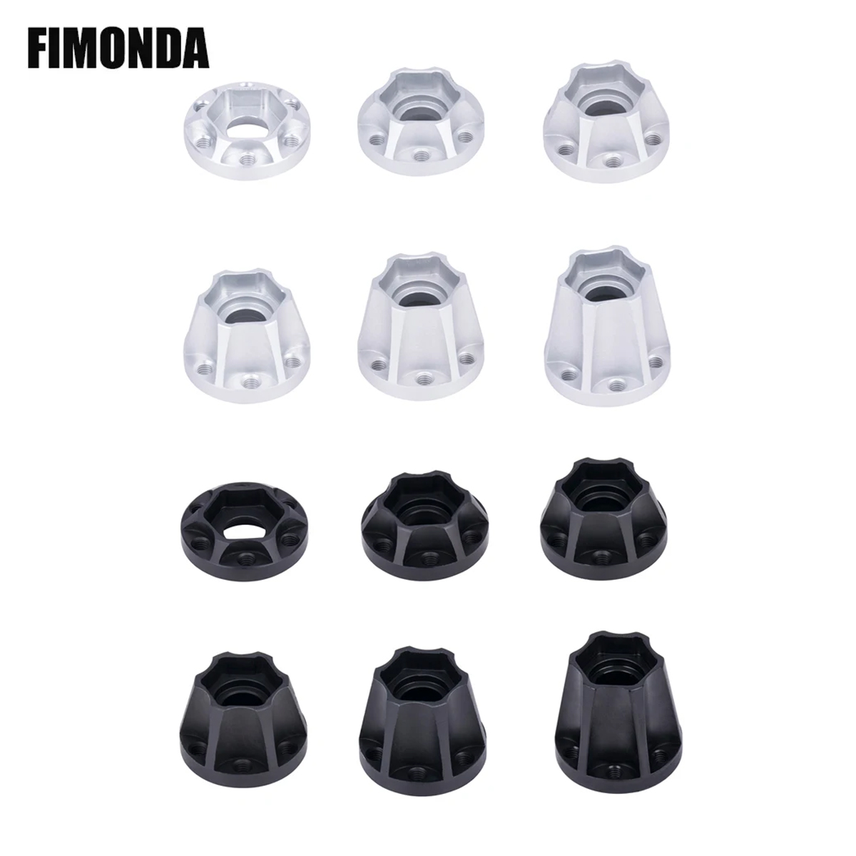 Wheel Hex Adapter - ดุมล้ออะลูมิเนียม 6/9/12/15/18/21 มม. สำหรับล้อขนาด 1.9 หรือ