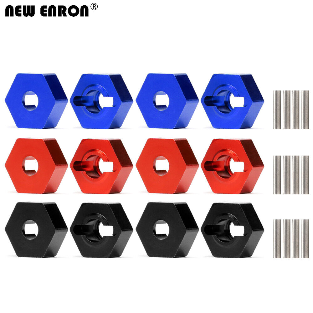 Wheel Hex Adapter - AR310871 AR310779อะลูมิเนียมล้อ6061หกเหลี่ยม14มม. สีแดง/น้ำเงิน/ดำสำหรับรถบังคับวิทยุ1/10 Arrma หินแกรนิตขนาดใหญ่ SENTON