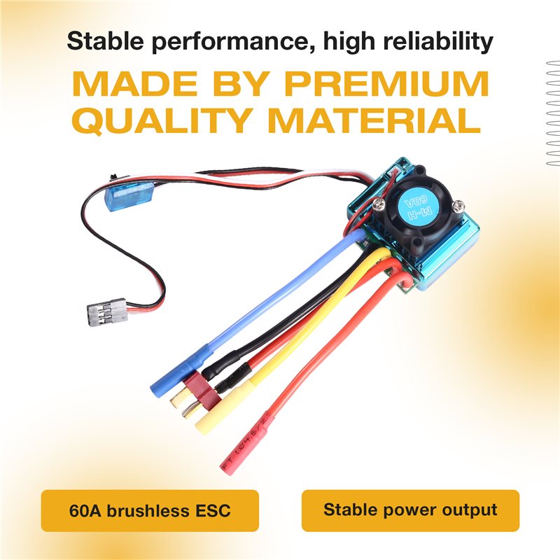 MACH-60A ตัวควบคุมความเร็ว ESC - Brushless Motor 3650 บทวิจารณ์และราคา