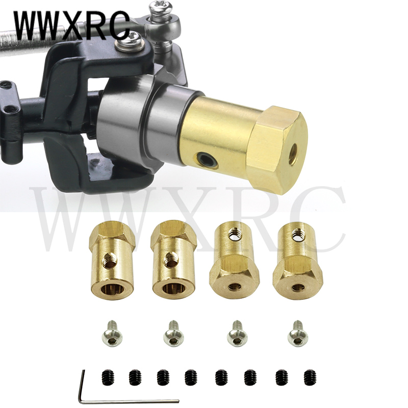 4 ชิ้นอะแดปเตอร์ทองเหลือง 5 มิ - Wheel Hex Adapter บทวิจารณ์และราคา
